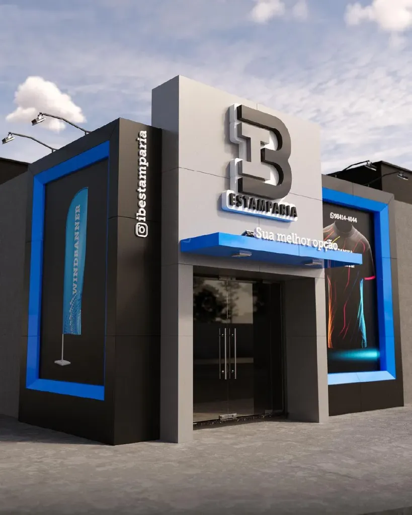 Render de tienda