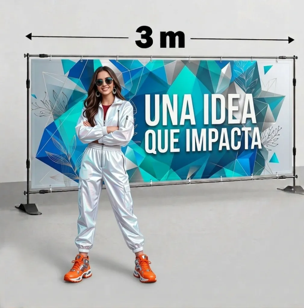 Pancartas o rotulados de 3 metros diseño